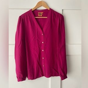 Tory Burch • Silk Blouse Magenta